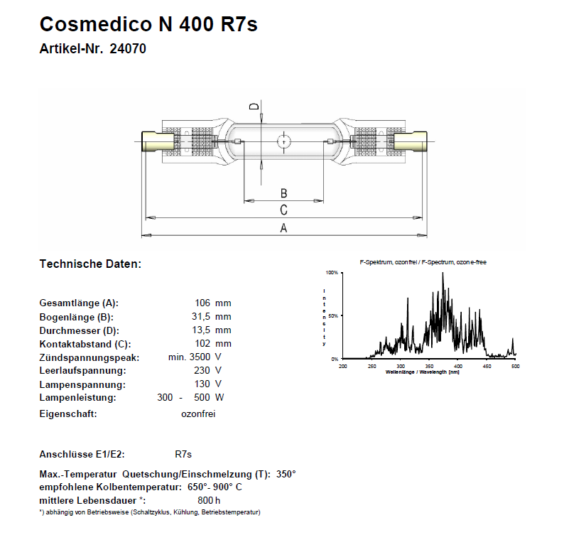 Cosmedico N 400 R7s